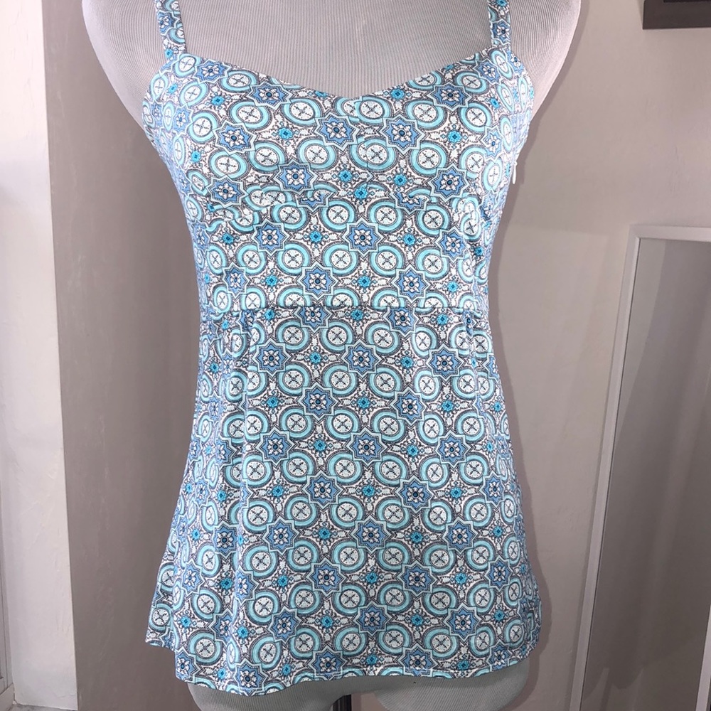 LOFT geometric print strap cami top size 0